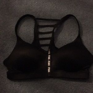Front zip sports bra medium